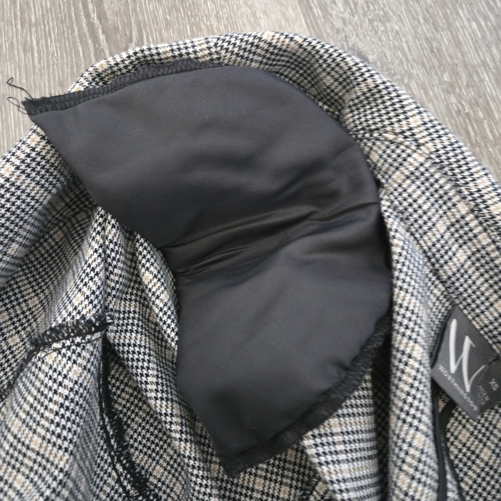 Plaid Long Blazer Jacket size XS - Picture 12 of 15